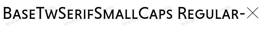 BaseTwSerifSmallCaps Regular字体转换